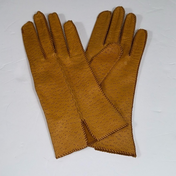 Vintage genuine, Deerskin women’s Gloves. Size 8 - Picture 1 of 9